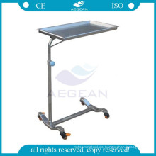 Material de alta calidad AG-SS008 SS material de quirófano hospital Mayo soporte carrito